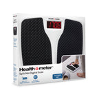 Health o meter Split Mat Digital Scale, 400 lbs Capacity, LED Display, Black and White