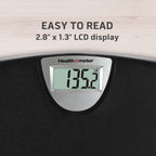 Health o meter Weight Tracking Digital Scale, 350 lbs Capacity, LCD Display, 2 Users, Black