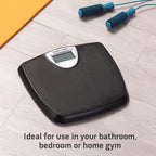 Health o meter Weight Tracking Digital Scale, 350 lbs Capacity, LCD Display, 2 Users, Black