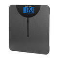 Health o meter Carbon Fiber Weight Tracking Digital Scale, 400 lbs Capacity, LCD Display, 2 Users, Black