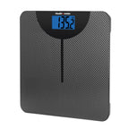 Health o meter Carbon Fiber Weight Tracking Digital Scale, 400 lbs Capacity, LCD Display, 2 Users, Black
