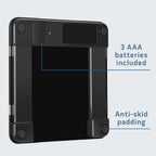 Health o meter Body Composition Scale, 400lb Capacity, LCD Display, 4 Users, Black Stainless
