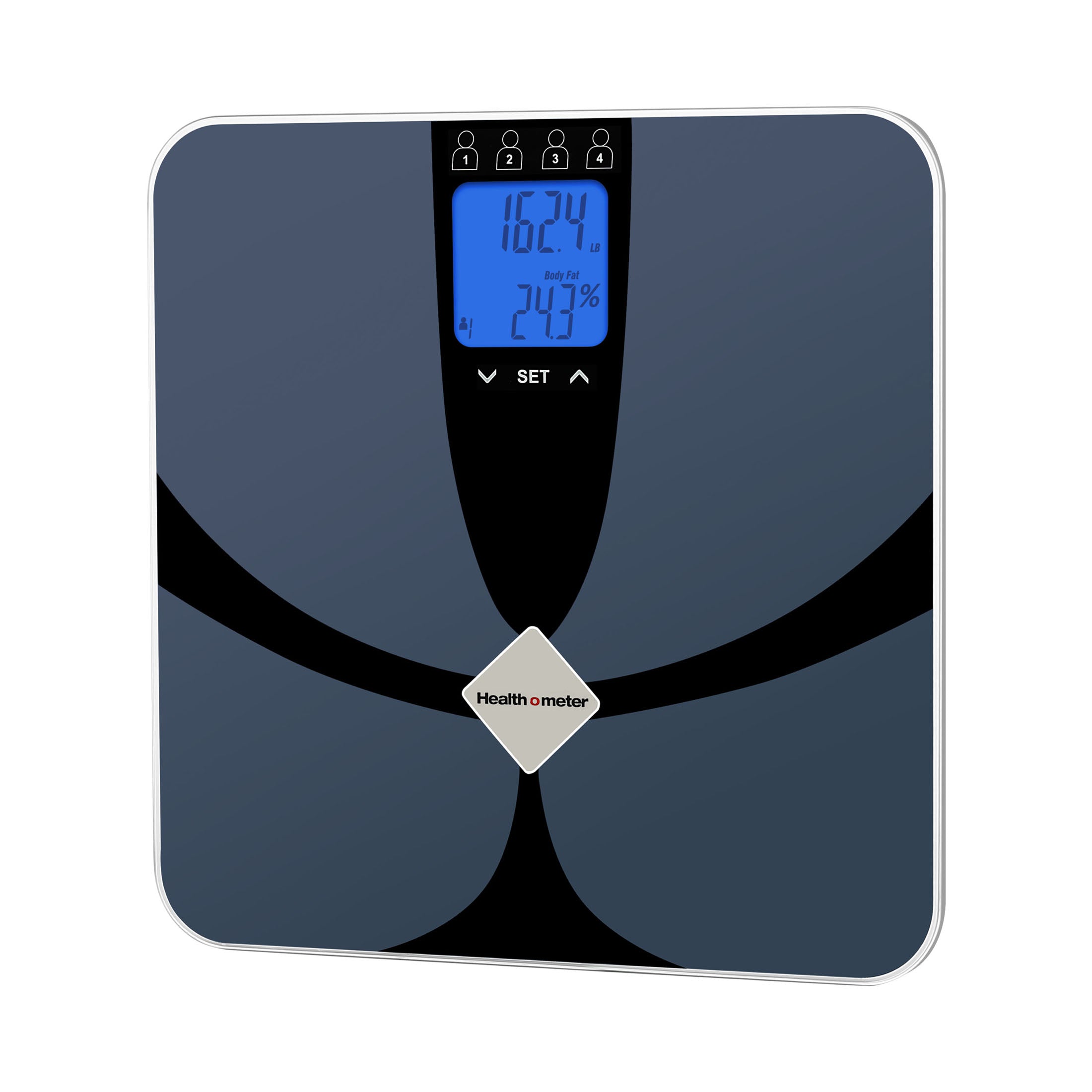Digital Glass Health Scan Body Composition Weight Tracking Scale, 4 Users, 400 lbs.