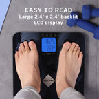 Digital Glass Health Scan Body Composition Weight Tracking Scale, 4 Users, 400 lbs.