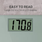 Health o meter High-Capacity Compact Digital Bathroom Scale, 500 lb. Capacity, Glass