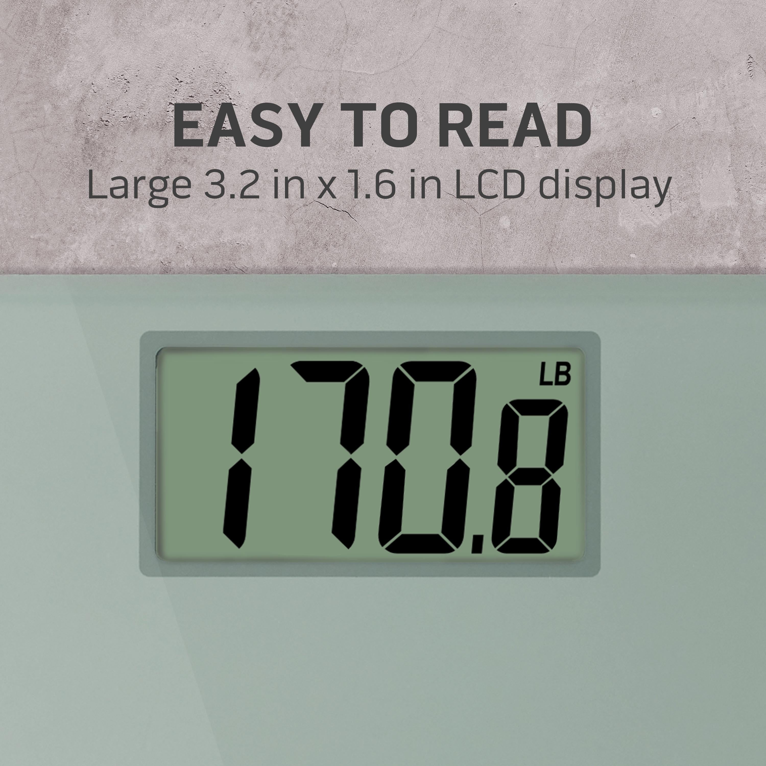 Health o meter High-Capacity Compact Digital Bathroom Scale, 500 lb. Capacity, Glass