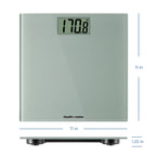 Health o meter High-Capacity Compact Digital Bathroom Scale, 500 lb. Capacity, Glass