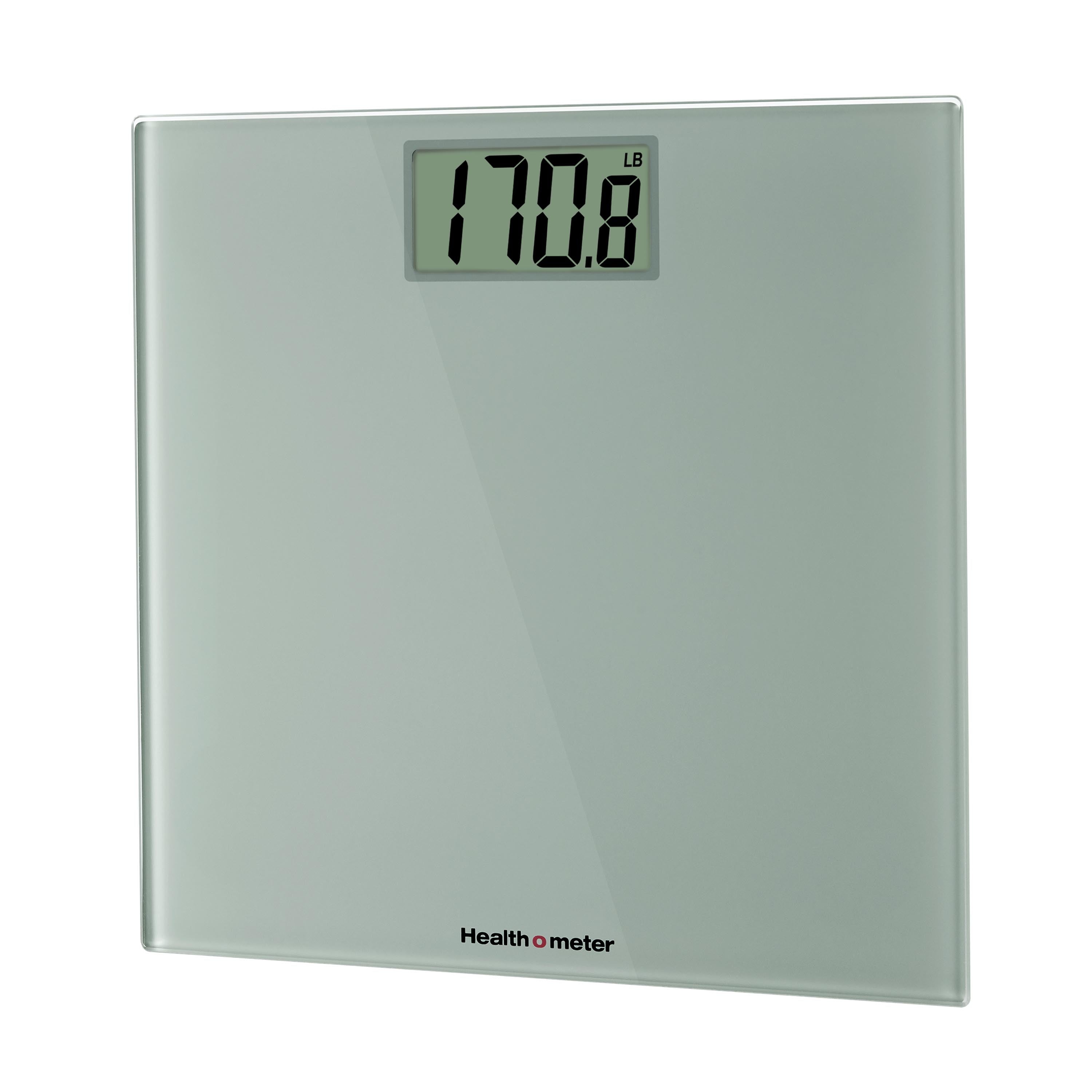 Health o meter High-Capacity Compact Digital Bathroom Scale, 500 lb. Capacity, Glass