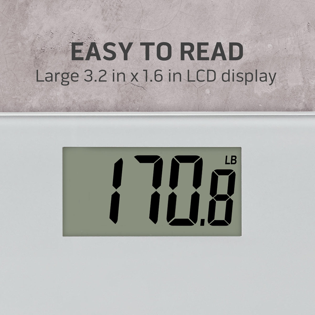 Health o meter Compact Glass Scale, 450 lb Capacity, Accurate Weight, LCD Display