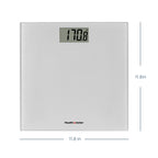 Health o meter Compact Glass Scale, 450 lb Capacity, Accurate Weight, LCD Display