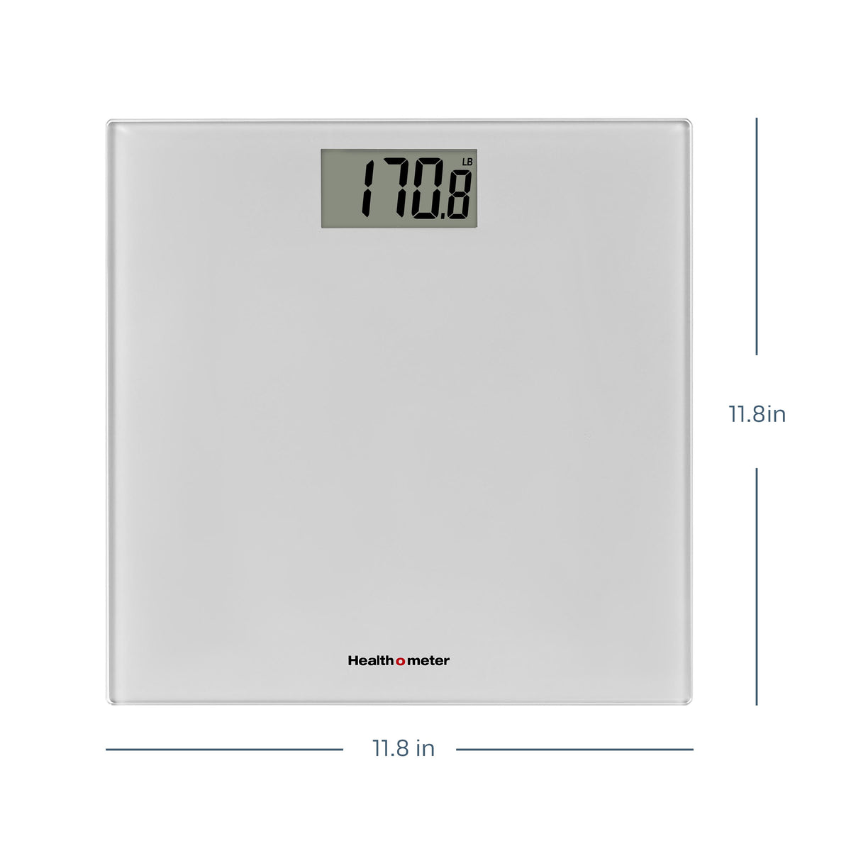 Health o meter Compact Glass Scale, 450 lb Capacity, Accurate Weight, LCD Display