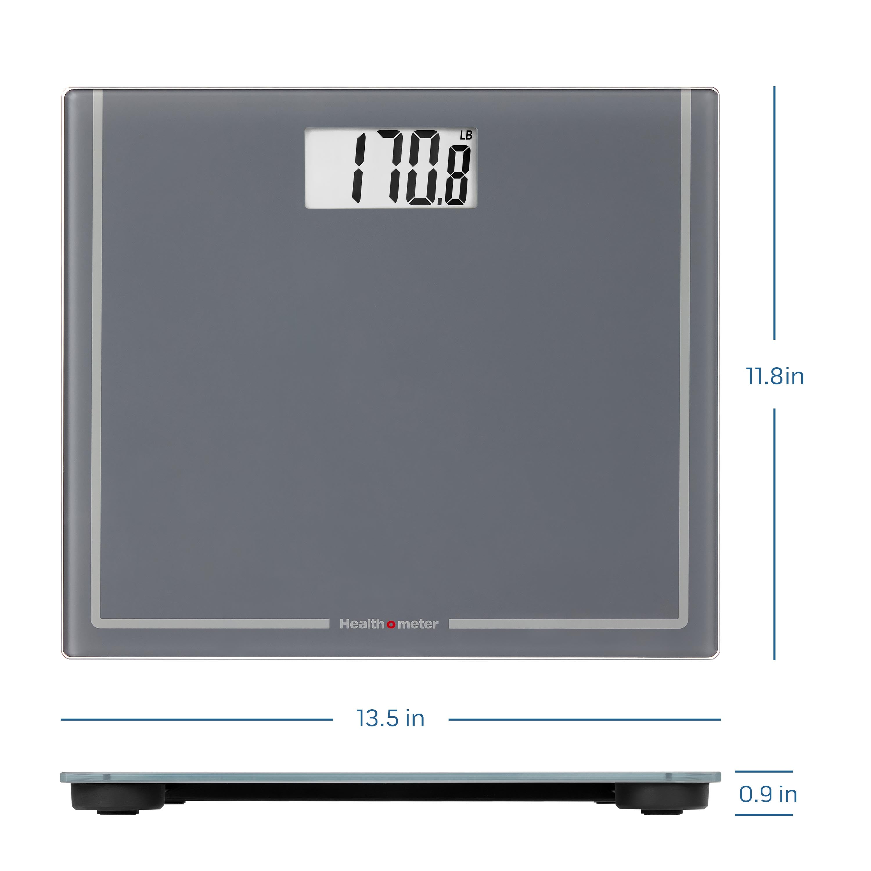 Health o meter Extra Wide Digital Scale, 500 lb Capacity, Multi-User, LCD Display