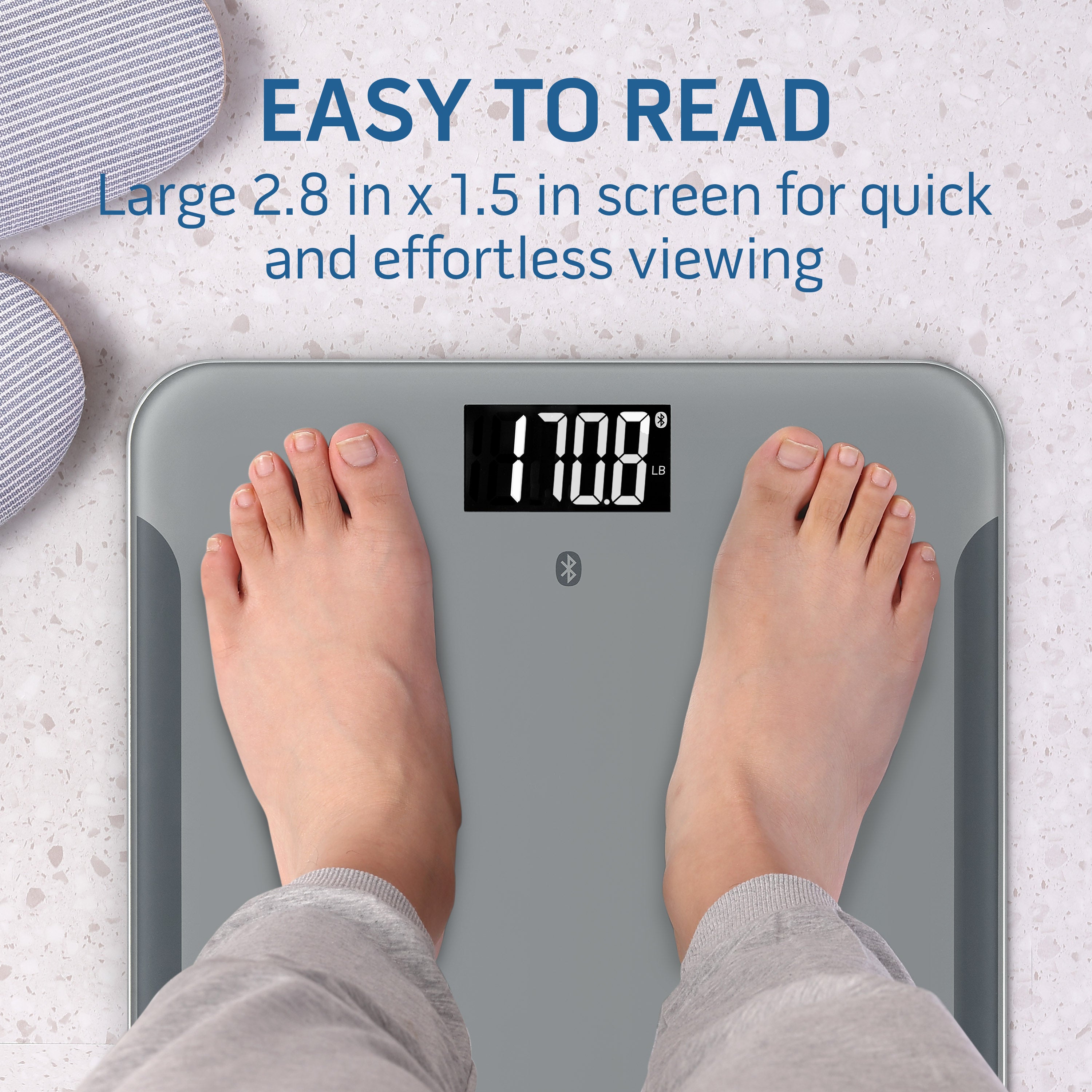 Health o meter Bluetooth Scale Body Analysis BMI Weight Tracking 440 lb Capacity Smart Connectivity