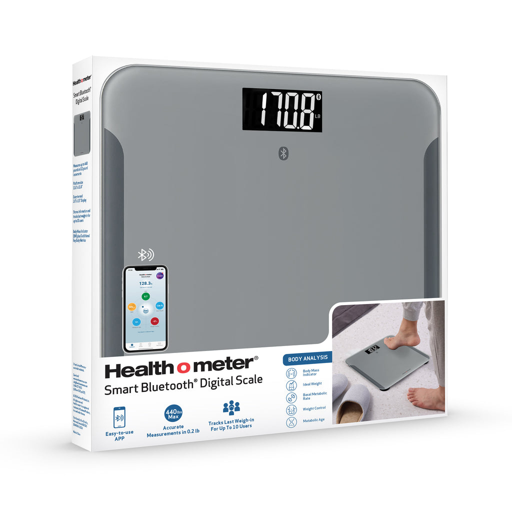Health o meter Bluetooth Scale Body Analysis BMI Weight Tracking 440 lb Capacity Smart Connectivity