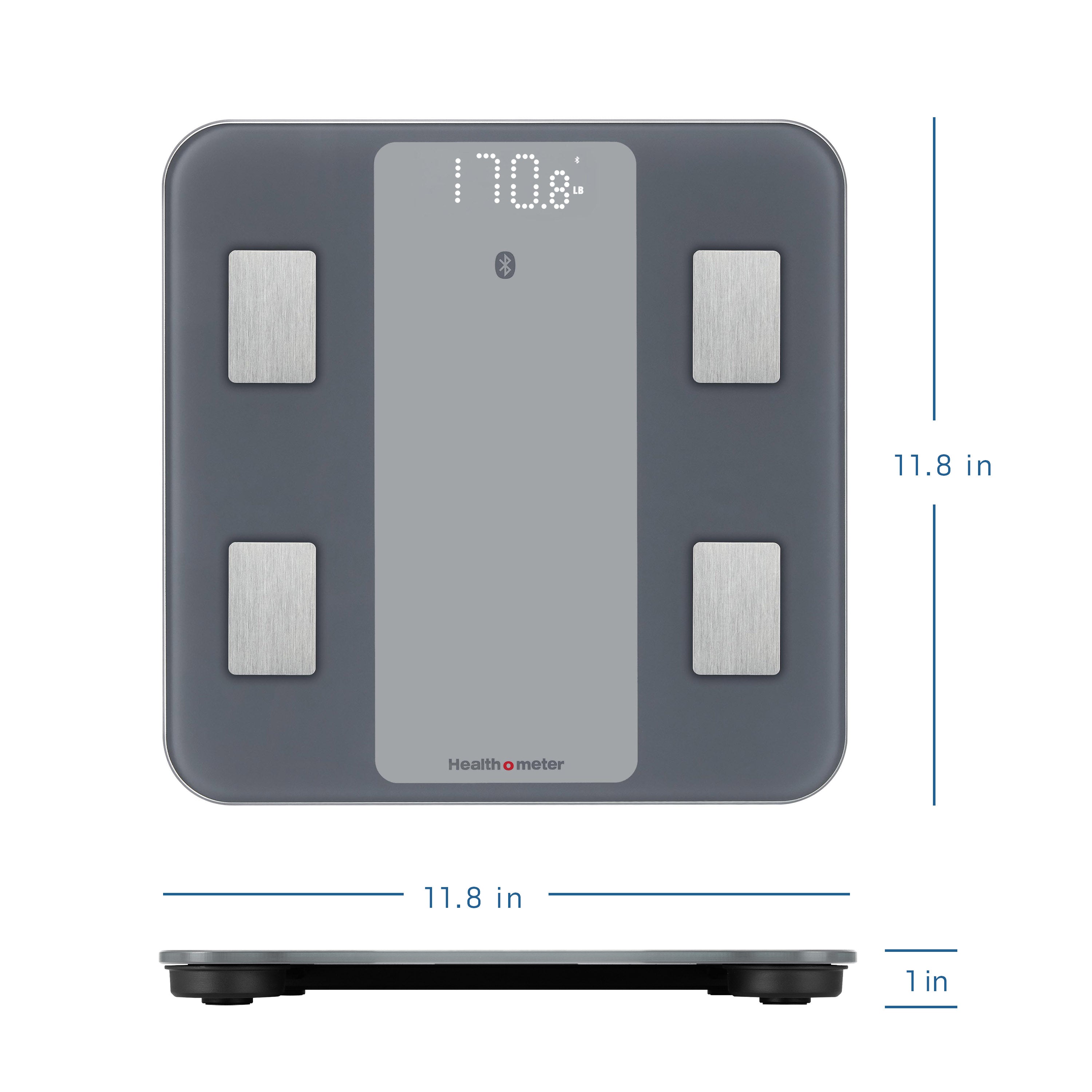 Health o meter Bluetooth Smart Body Composition Scale 440 lb Capacity with BMI Tracking