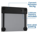 Health o meter Extra Wide Platform Digital Bathroom Scale with Advanced Technology, 500 lb Capacity, Grey