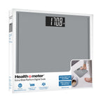 Health o meter Extra Wide Platform Digital Bathroom Scale with Advanced Technology, 500 lb Capacity, Grey