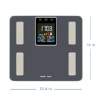 Health o meter Extra-Wide Body Analysis Digital Bathroom Scale with Backlit Display, 500 lb Capacity