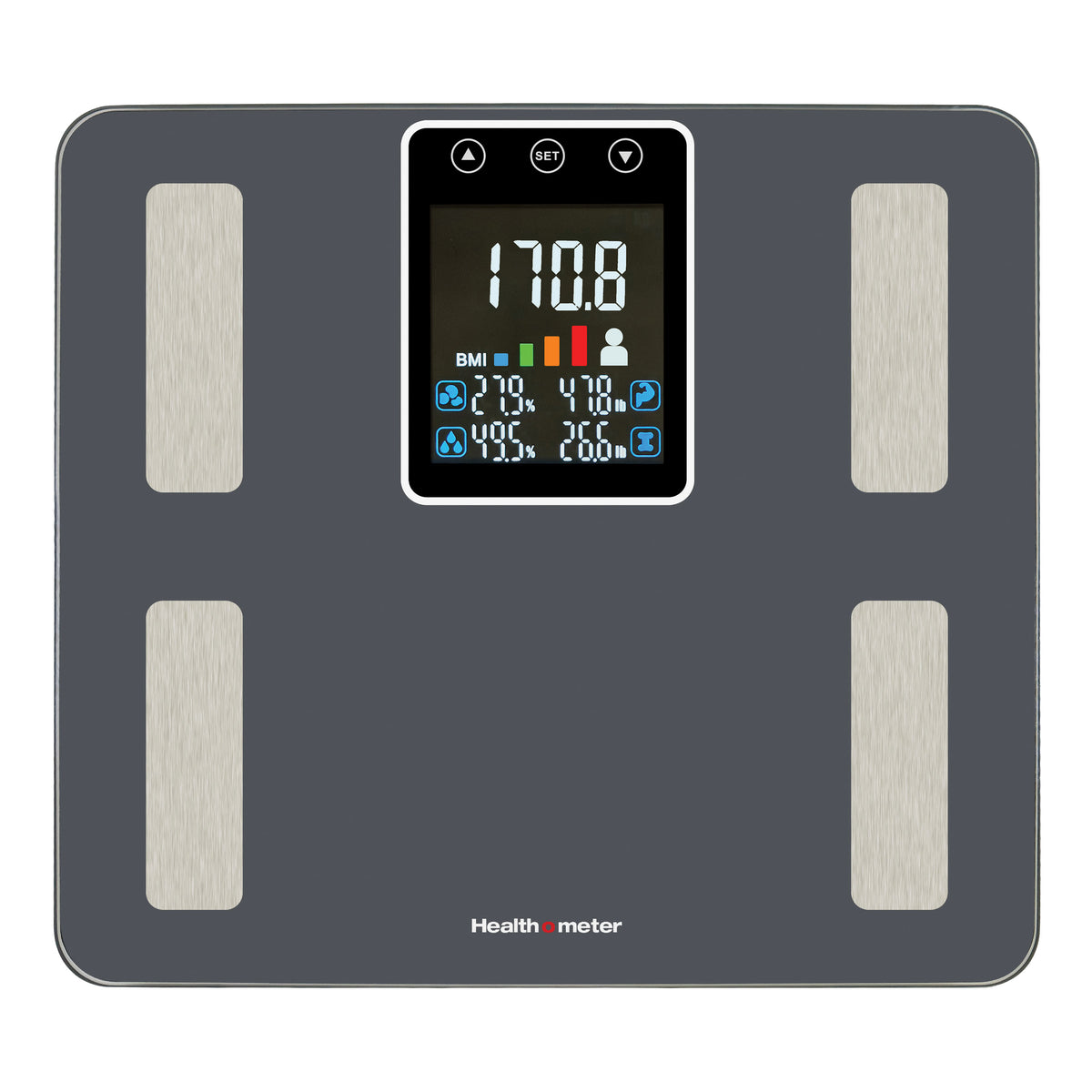 Health o meter Extra-Wide Body Analysis Digital Bathroom Scale with Backlit Display, 500 lb Capacity