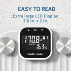 Health o meter Digital Glass Bathroom Scale with XL Easy-Read Display, 500 lb Capacity