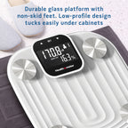 Health o meter Digital Glass Bathroom Scale with XL Easy-Read Display, 500 lb Capacity