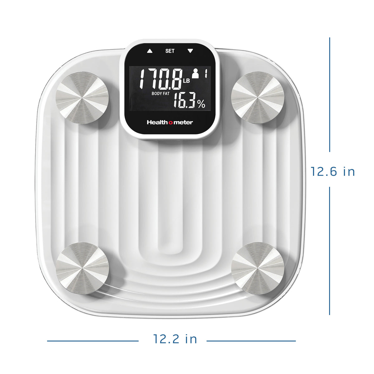 Health o meter Digital Glass Bathroom Scale with XL Easy-Read Display, 500 lb Capacity