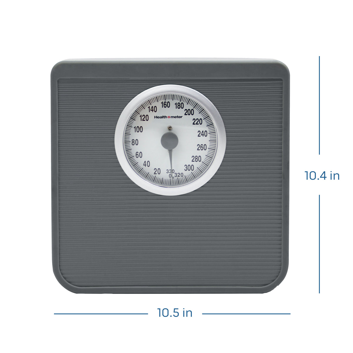 Health o meter Mechanical Analog Bathroom Scale with Extra-Large Easy-Read Dial and Non-Slip Mat, 330 lb Capacity